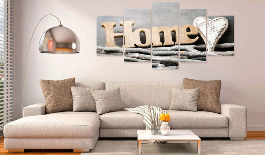 Schilderij - Home: Forest Cottage - Afbeelding 2