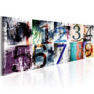 Schilderij -  Colourful Numbers
