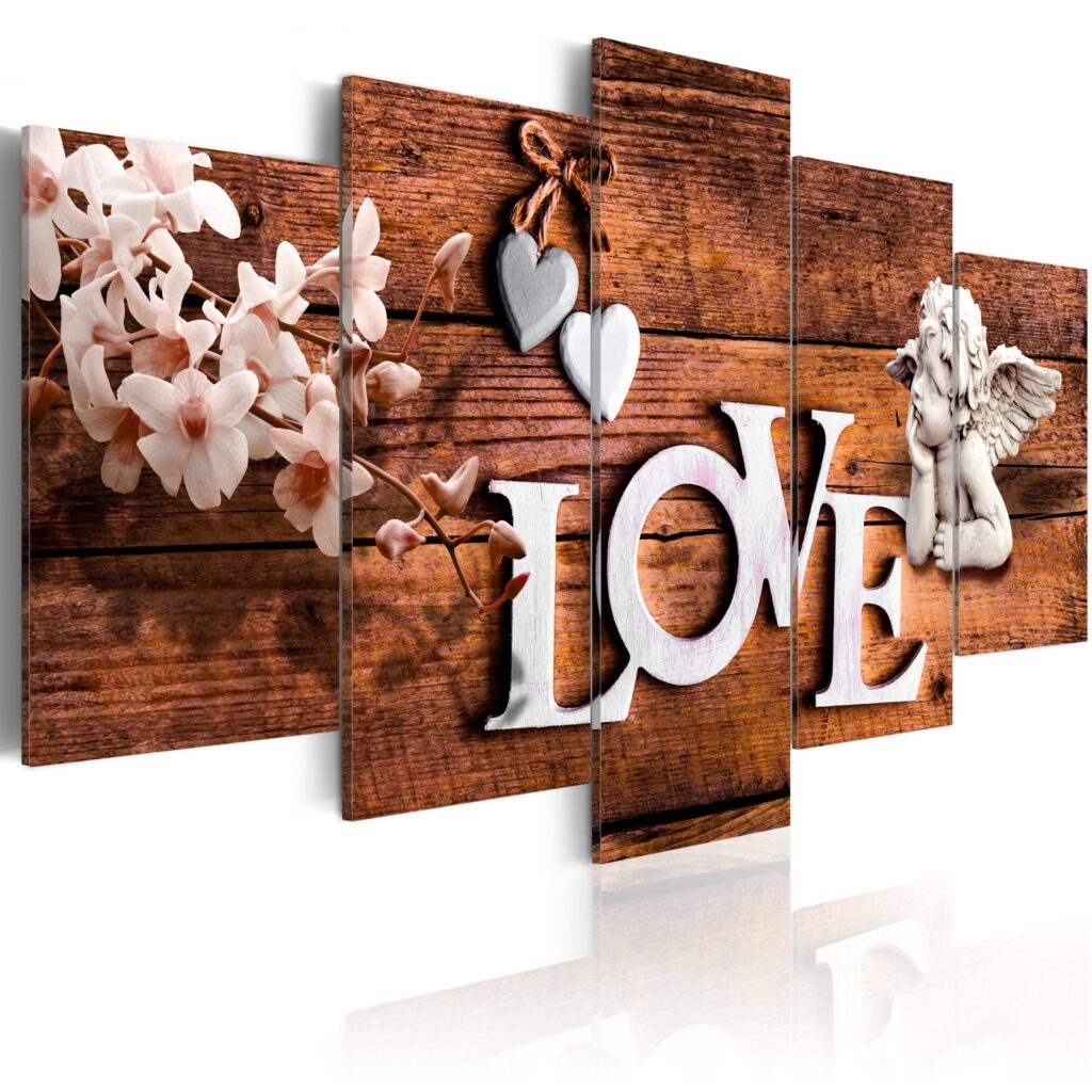 Schilderij - House of Love