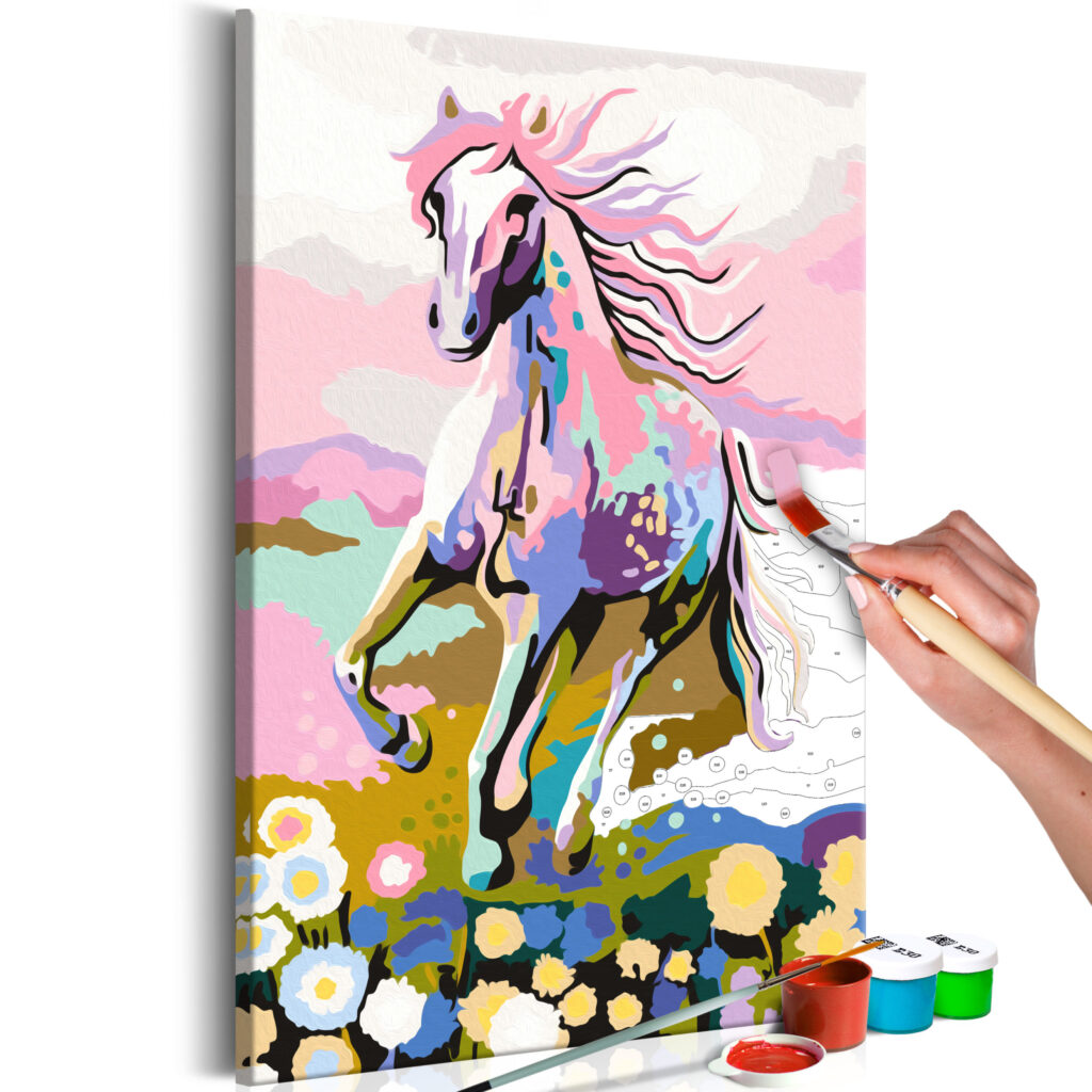 Doe-het-zelf op canvas schilderen - Fairytale Horse