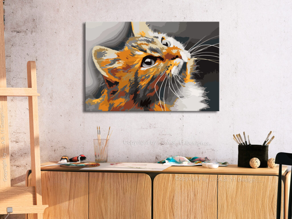 Doe-het-zelf op canvas schilderen - Red Cat - Afbeelding 2
