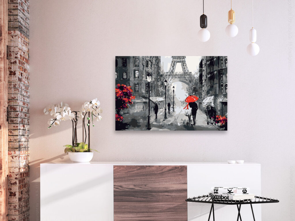 Doe-het-zelf op canvas schilderen - From Paris With Love - Afbeelding 2