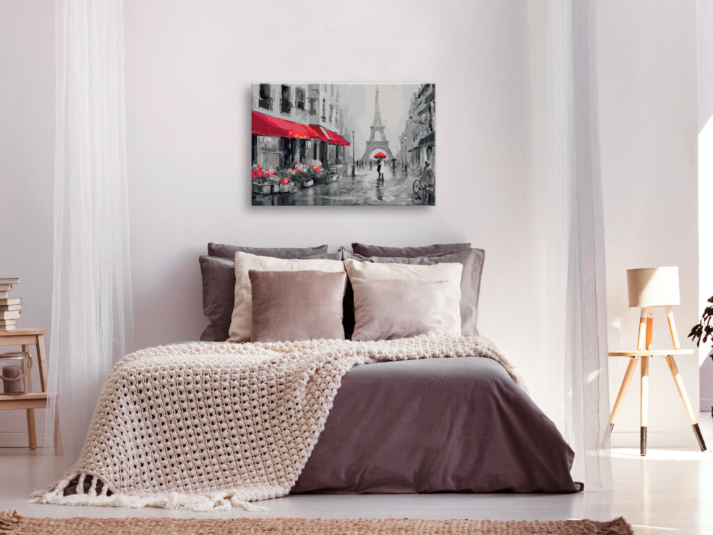 Doe-het-zelf op canvas schilderen - Rainy Paris - Afbeelding 2