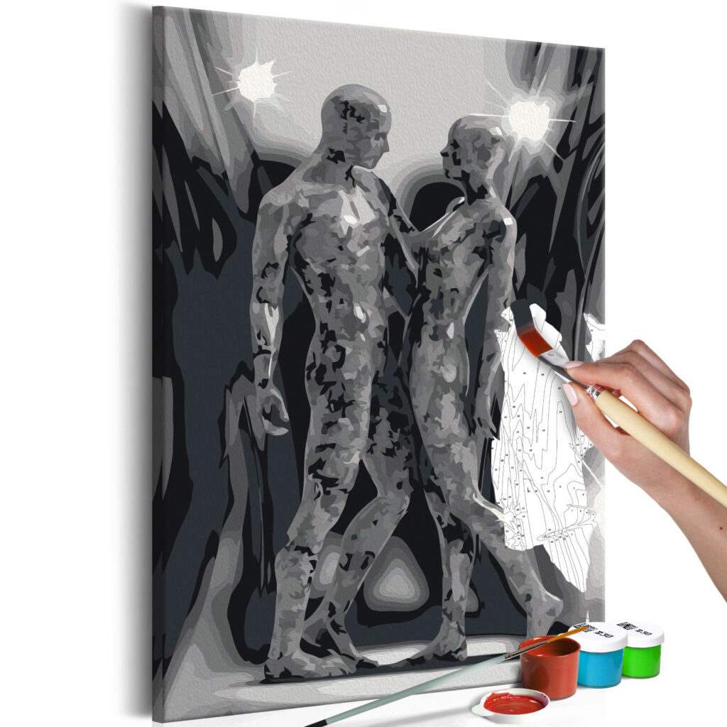 Doe-het-zelf op canvas schilderen - Couple