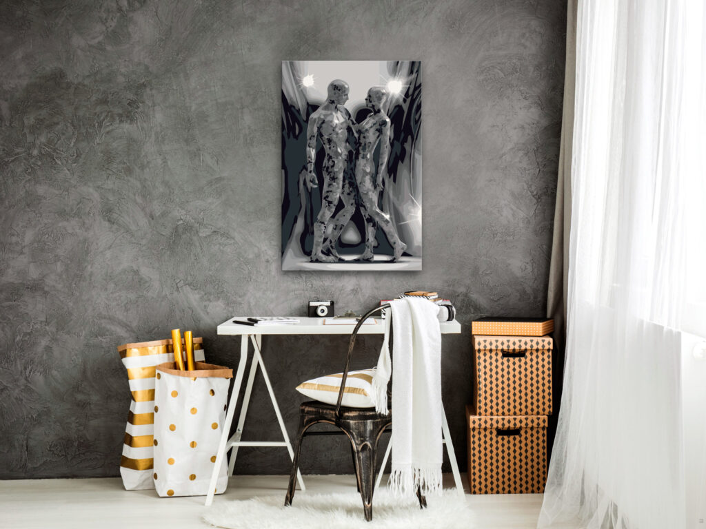 Doe-het-zelf op canvas schilderen - Couple - Afbeelding 2