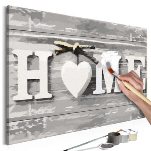 Doe-het-zelf op canvas schilderen - Home (Letters)