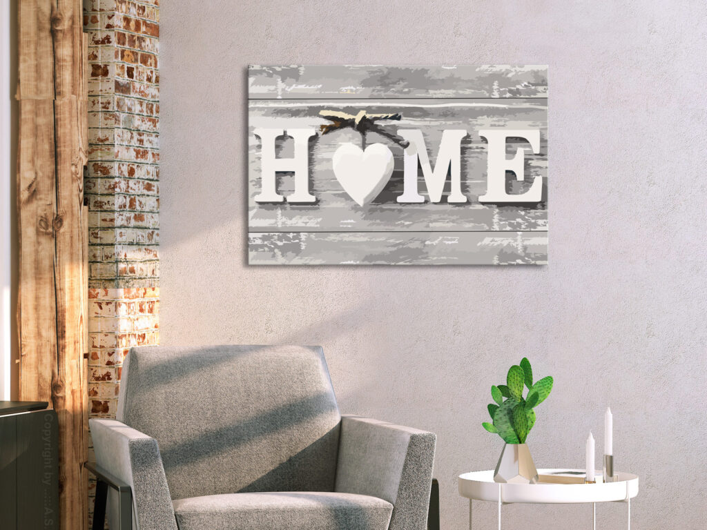 Doe-het-zelf op canvas schilderen - Home (Letters) - Afbeelding 2
