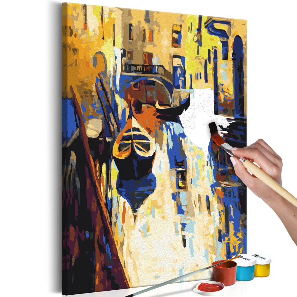 Doe-het-zelf op canvas schilderen - Venice (Gondolas)