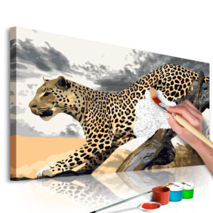 Doe-het-zelf op canvas schilderen - Cheetah