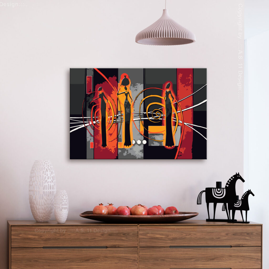 Doe-het-zelf op canvas schilderen - African Women - Afbeelding 2