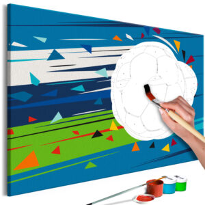 Doe-het-zelf op canvas schilderen - Shoot and Goal!