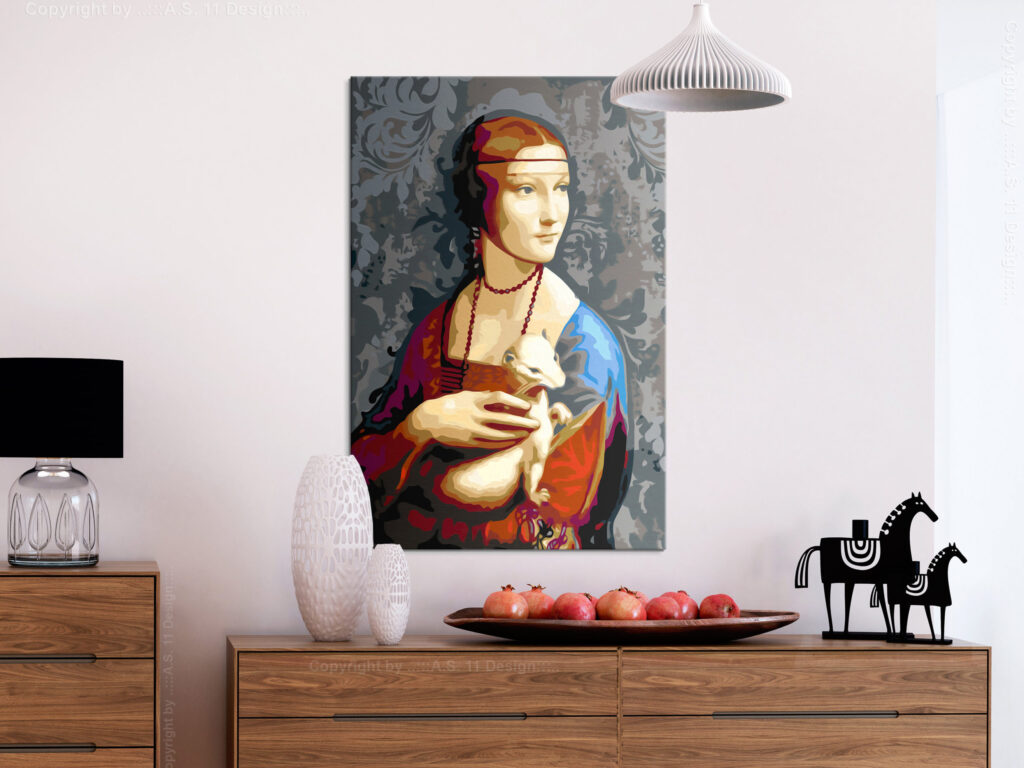 Doe-het-zelf op canvas schilderen - Famous Portrait - Afbeelding 2
