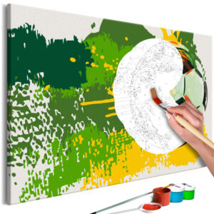 Doe-het-zelf op canvas schilderen - Football Emotions