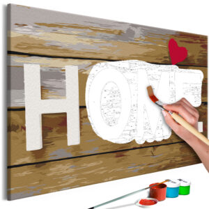 Doe-het-zelf op canvas schilderen - Home with Heart