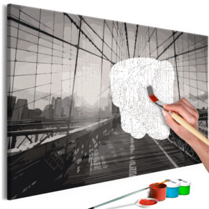 Doe-het-zelf op canvas schilderen - New York Bridge