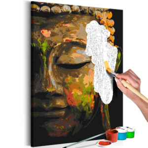 Doe-het-zelf op canvas schilderen - Buddha in the Shade