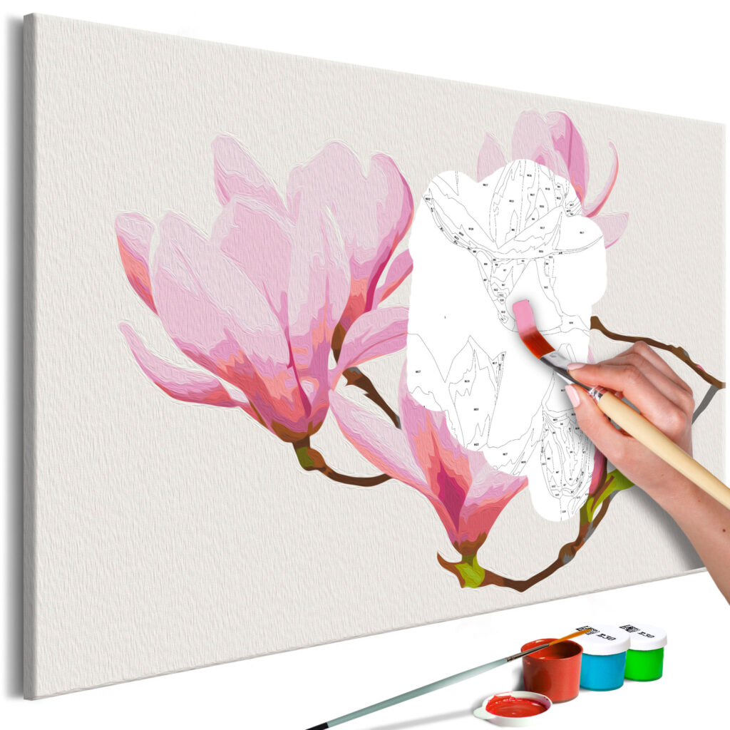 Doe-het-zelf op canvas schilderen - Floral Twig