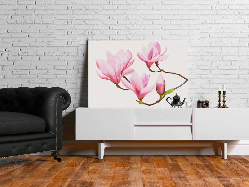 Doe-het-zelf op canvas schilderen - Floral Twig - Afbeelding 2