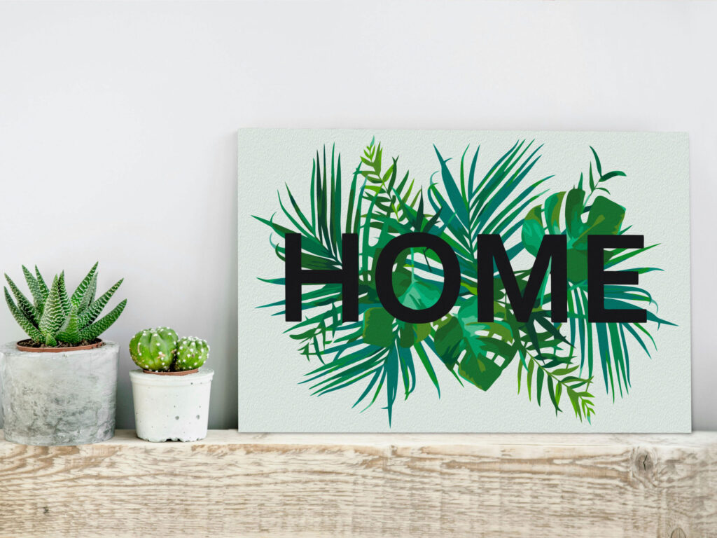 Doe-het-zelf op canvas schilderen - Home on the Leaves - Afbeelding 2