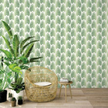Vinyl op vlies behang 7325 Evergreen