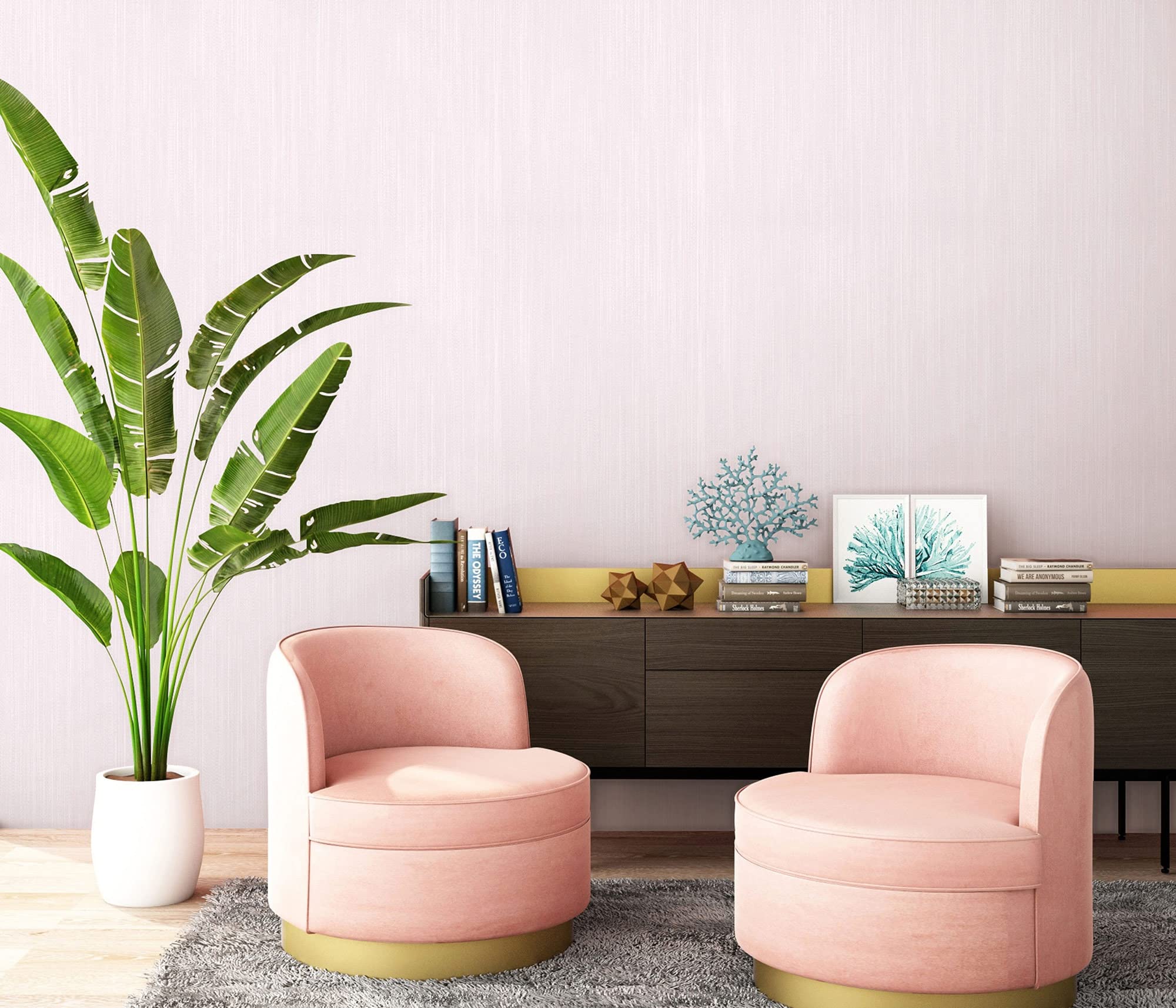 Vlies behang roze 10252-05 Erismann