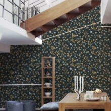 Vlies behang bloemen zwart 38907-1 A.s. Creation